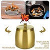 Litimkat Outdoor Ashtray, Ashtray with Lid, Stainless Steel Non-Slip Base,