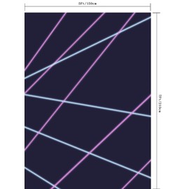 CapiSco Laser Line Backdrop, 5'x7', Vinyl, SCAB543, for 80s 90s Themed Birthday Party, Indoor Photography Studio