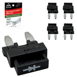 FalconSupply Aptiv 12135037 / Littelfuse 02400104P (kit de 5 unidades) 1A/400V Mini Blade Automotive Diodo Fusible de 12V Reemplazo OEM para GM AC Compresor Embrague Bobina, Compatible con Buick