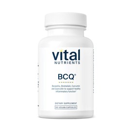 Vital Nutrients BCQ | Vegan Boswellia, Bromelain, Curcumin & Quercetin Supplement | Joint Support Supplement | Supports Sinus & Digestive Health | Gluten, Dairy, Soy Free | 60 Capsules