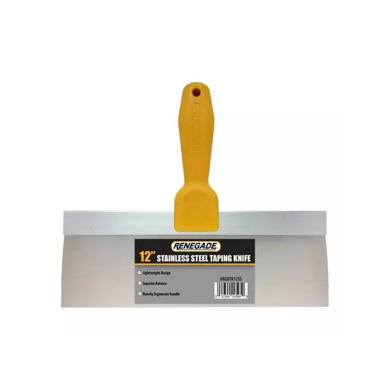 Advance/Renegade Drywall Mud Pan/Tape Holder Set with 12" Stainless Steel