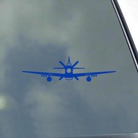 P-51D Mustang Pilot Front with Rockets Vinyl Sticker Decal WWII Warbird Army Air Force Veteran