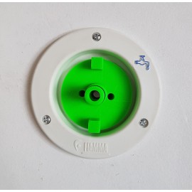 3D Cabin Motorhome Water tank Filler cap with hose connector : Fits Fiamma type : GREEN adapter