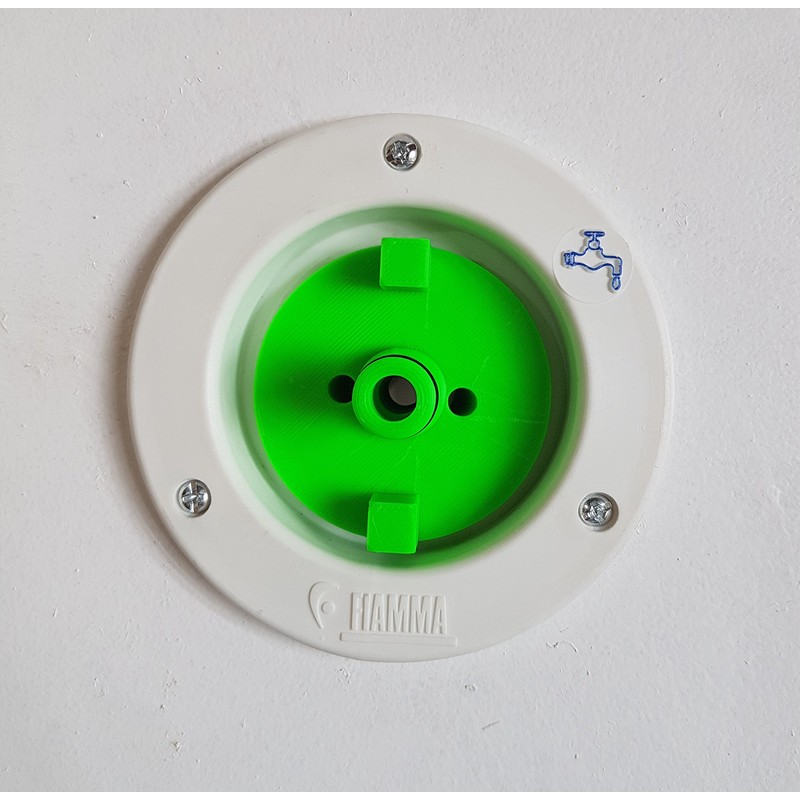 3D Cabin Motorhome Water tank Filler cap with hose connector