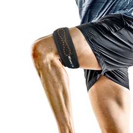 IT Band Strap, Adjustable Iliotibial Band Syndrome Brace, Athletic Stabilizer for Men, Women, Knee Support Strap for Running, Cycling, Hiking, Exercising, etc (Gray, 1 Pc)