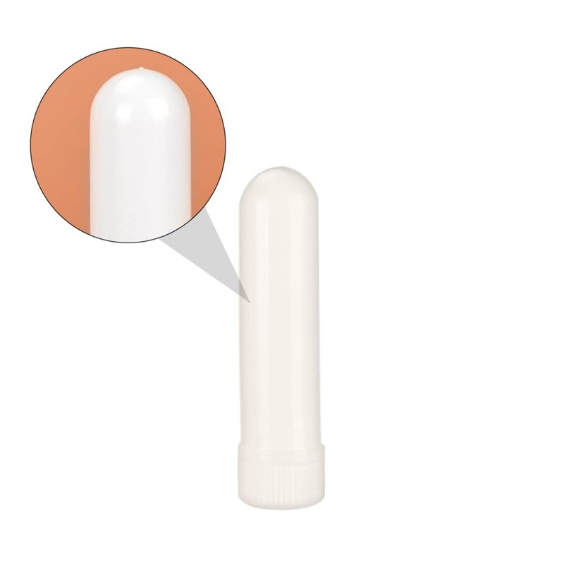 WOONEKY 10 Pack White Essential Oil Refillable Aromatherapy Tubes Compact