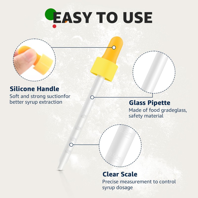 Dropper Pipettes Compatible with SodaStream Bubly Bubbly Drops Flavors