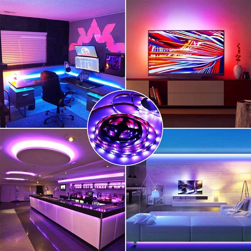 10m LEDstrip Light Set RGB Music Bluetooth APP 24-Key Control