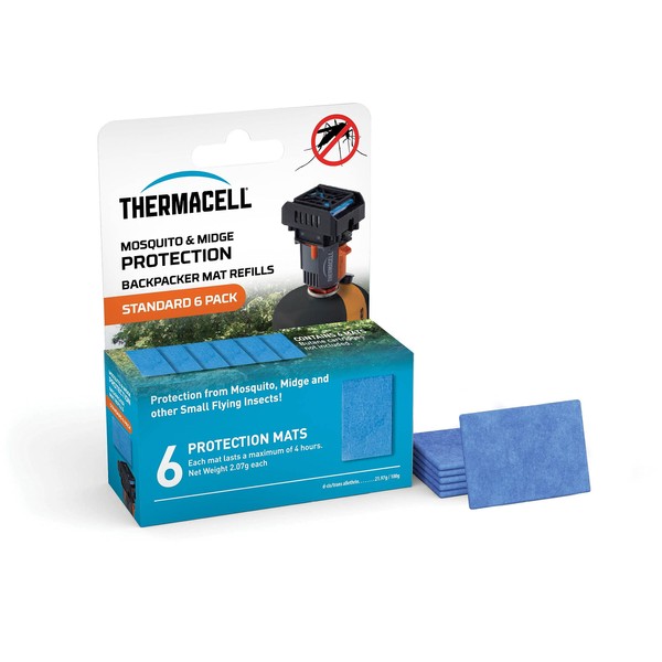 Thermacell Midge and Mosquito Protector Standard Refill Pack 6 Mats Compatible All Thermacell Fuel Powered protectors