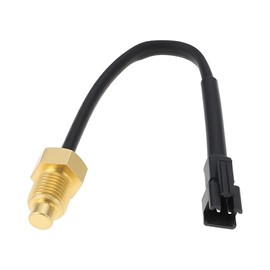 Motorcycle 2-Pin Water Temperature Meter Sensor Lines Measuring Cable M10 x 1 mm Compatible with Koso Water Temperature Meter