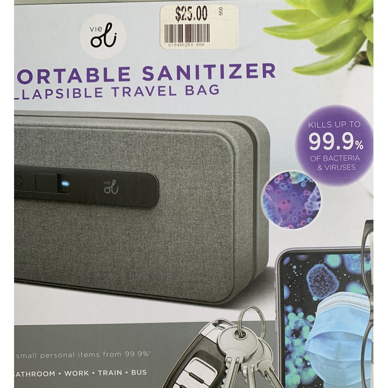 Vie Oli UV-C LED Portable Sanitizer Collapsible Travel Bag Brand