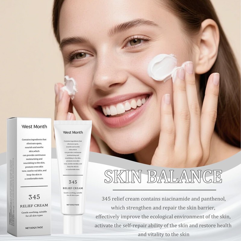 345 Relief Cream, Pack of 2 Moisturising Cream Face with