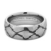 Python Domed Snakeskin Engraved Tungsten Wedding Band 6mm 8mm