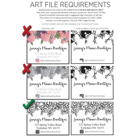 UImprint 6'' x 8'' Extra Large Custom Rocker Mount Wood Hand Rubber Stamp with Heavy Duty Metal Handle