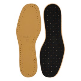 Bama Premium Leather - Quality Insoles, Shoe Insoles, Premium Leather Shoe Insoles, Shock Absorbing Insoles with Activated Carbon for Adults, 1 Pair, 46/47
