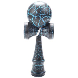 jingfei Wooden Toy Outdoor Sports Kendama Toy Children and Adults Outdoor Sports Crack Beech Wood Colorful Design Black and Blue