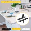 Hidden Countertop Support Bracket 16 Inch 2 Pack Heavy Duty