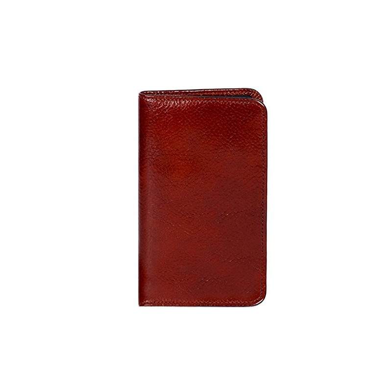 Scully Italian Leather Pocket Telephone/Address Book (Mahogany)