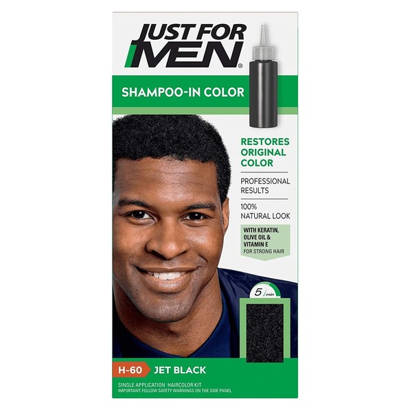 Just For Men Shampoo In #H-60 Haircolor Jet Black (6 Pack)