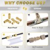 TRUSTKITS 1/4"OD x 1/4"OD Brass Compression Tube Fittings, 1/4" Compression