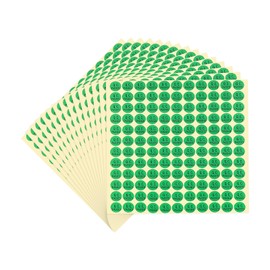 PATIKIL QC Passed Stickers 0.5x0.35, 1980 Pcs Inventory Quality Control Tester Stickers Warehouse Management Organization Pass Approval Labels for Inspection, Green (15 Sheet)