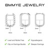 BMMYE Small Square Huggie Hoop Earrings Gold & Silver Dainty