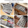 CDBOVID 1 Pcs Stackable Jewelry Organizer Stackable Trays,Jewelry Drawer Inserts