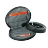 skaard Round Flat Bum Bag, Genuine Leather, Black, Removable Belt,