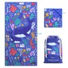 Diveblues Kids Microfiber Beach Towel - Quick Dry, Sand Free