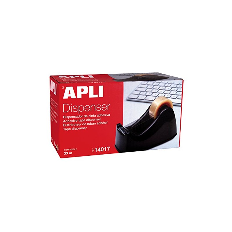 APLI Ribbon Holder, Metal, Black, 33m