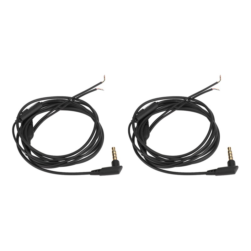 2Pcs Earphone Repair Cable Oxygen Free Copper 3.5mm Lossless 1.2m