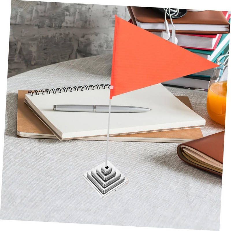 Outanaya 10pcs Small Desk Flag Holders Durable Flag Stands for