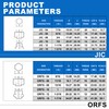 144PCS Hydraulic JIC 37 Degree and ORFS Flat Face Cap