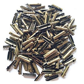 Colorsheng 300 Pcs Shoelace Bullet Metal Ends Aglet Repair Shoe Lace Tips Replacement DIY (Bronze)