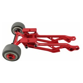 Upgraded Rear Wing Mount with Wheelie Bar, CNC Aluminum for 1/8 RC Cars – Fits Arrma Kraton, Outcast, Notorious, Typhon, Talion 6S, Replaces AR320347 & AR320366 (Red)