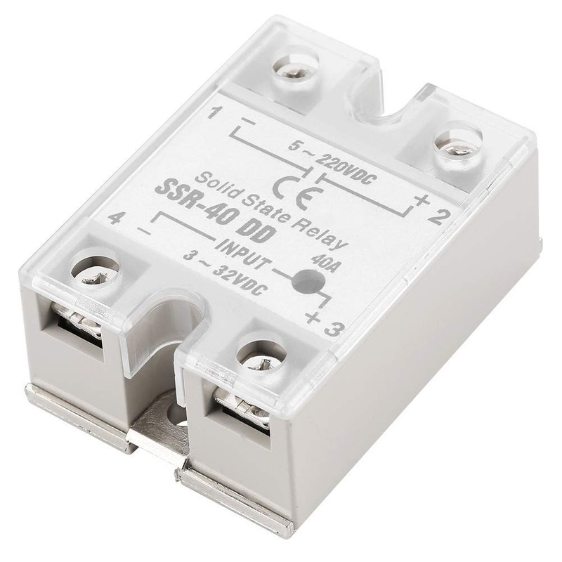 Oumefar 40A 1Pc SSR-40 DD Relay Compact Solid State Relay