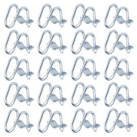 eoere 20 PCS Cross Connector Vertical Pipe Clamp for 1/2" EMT Conduit, Crossover Clamp for Greenhouse, Awning