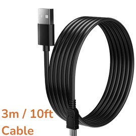 pluX Car Power Cable Charger Cord Compatible for ORSKEY Dash Cam, Pathinglek,Ssontong,Zhiroad,Nextbase,Claoner,IIWEY S1 S2 T1 Dash Cam Vehicle Power Supply