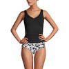 Lands' End Womens Chlorine Resistant Adjustable V-Neck Underwire Tankini Top