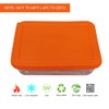 Sophico 6 Cup Rectangle Silicone Storage Cover Lids Replacement for