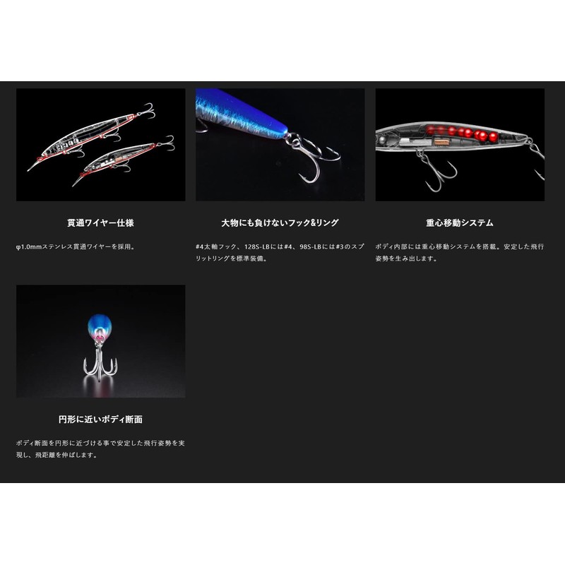 JACKALL Big Backer Wangan Minnow 98S-LB Super Sagoshi Pink Spark