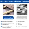 Adjustable Deck Support with Hidden Deck Fasteners, 10 PCS Pedestal