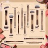 MAANGE 13 Pcs Foundation Makeup Brush Set With Bag, Make