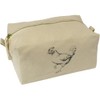 'Chicken Running' Canvas Wash Bag/Makeup Case (CS00040091)