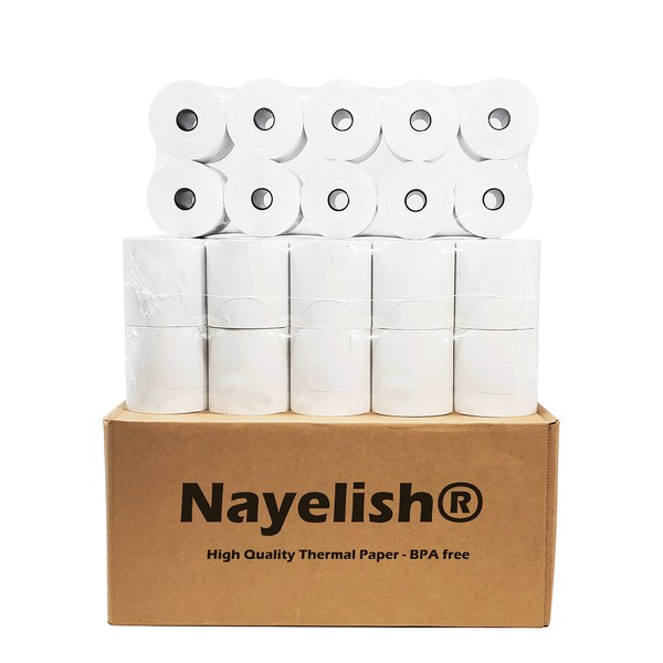 Nayelish (50 Rolls) 3 1/8 x 230 Thermal Paper Receipt