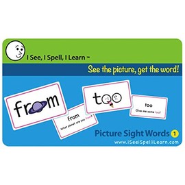 I See, I Spell, I Learn - Picture Sight Words Flashcards Set 1 (for Grades 1-4 and Dyslexia)