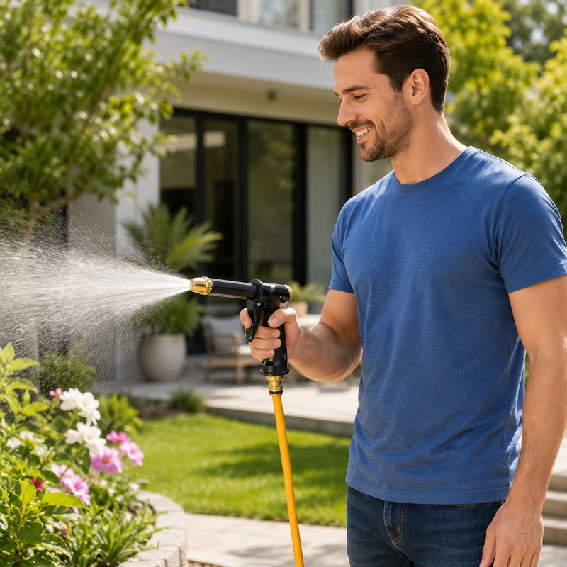 Portable Garden Hose Spray Wand for Car Washing – Adjustable