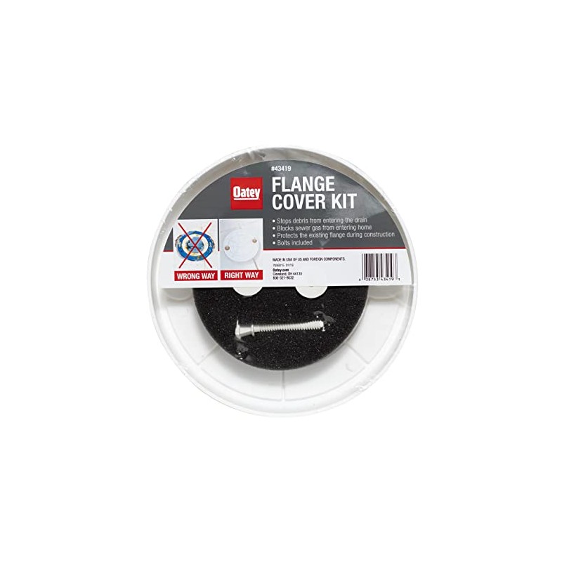 Oatey 43419 Flange Cover Kit, White