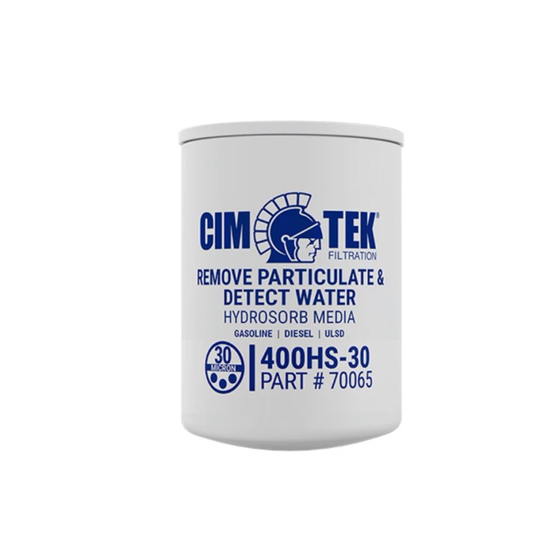Cim-Tek 70065 400HS-30 Fuel Dispenser Filter, 30 Micron Water