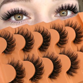 Pluffy Eyelashes, 5 Pares De Pestañas Rusas Gruesas En 8d